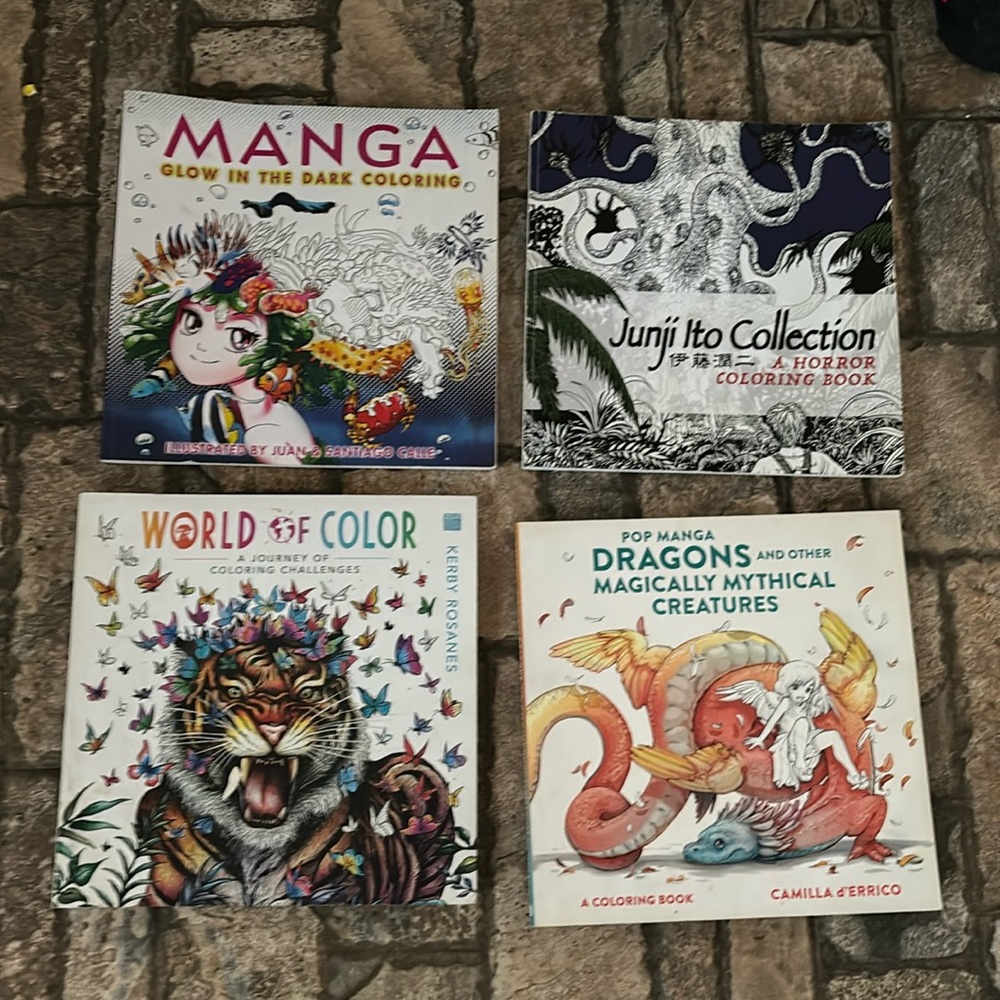 Lot Of 4 Coloring Books